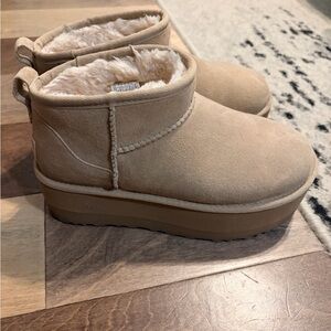 UGG Cozy Tan Shearling Boots